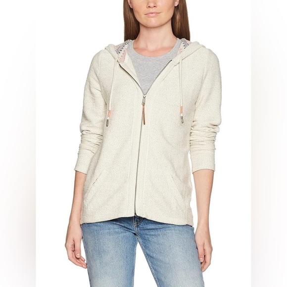 Fat Face Hemsby Textured Zip Thru essential layering Hoodie - Picture 1 of 16
